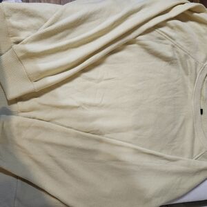 Victoria's Secret Men's Light Yellow Crewneck Sweater